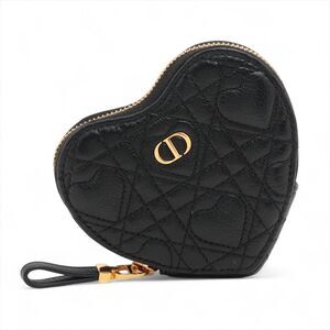 Dior Lady Cannage Leather Pouch Black Strap